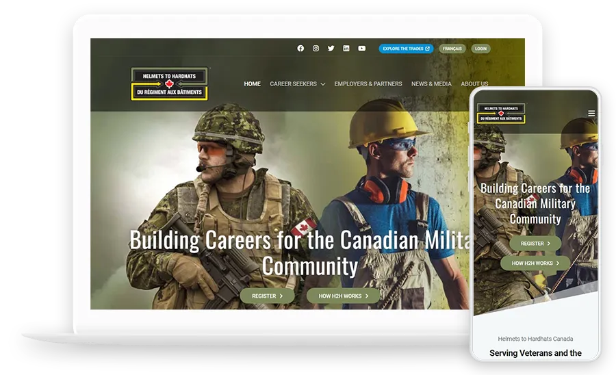 Helmets to Hardhats Canada website