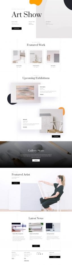 Art Gallery website template