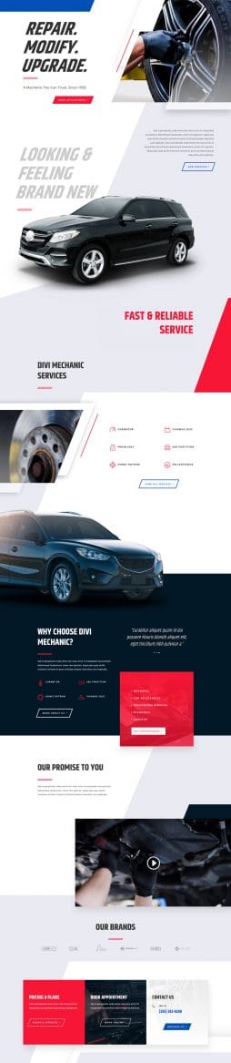Auto Repair website template