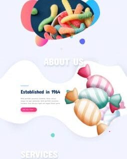Candy Shop website template