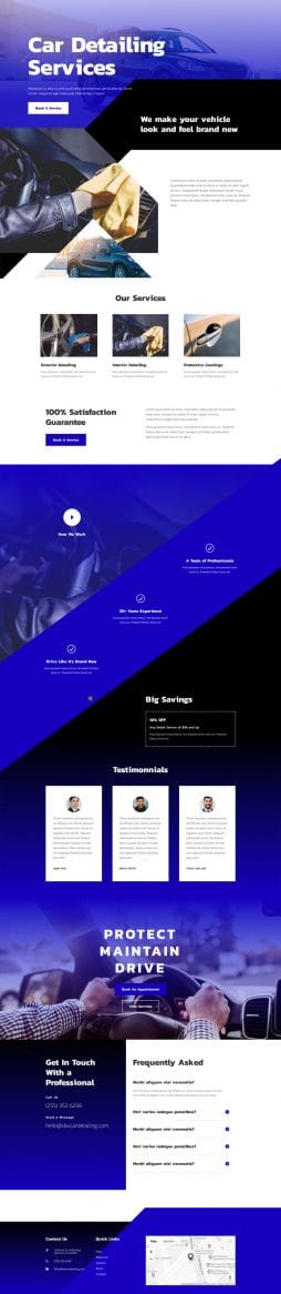 Car Detailing website template