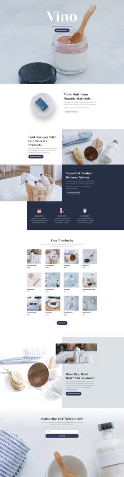 Cosmetics & Beauty website template