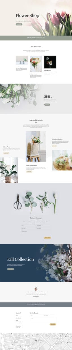 Florist & Retail website template