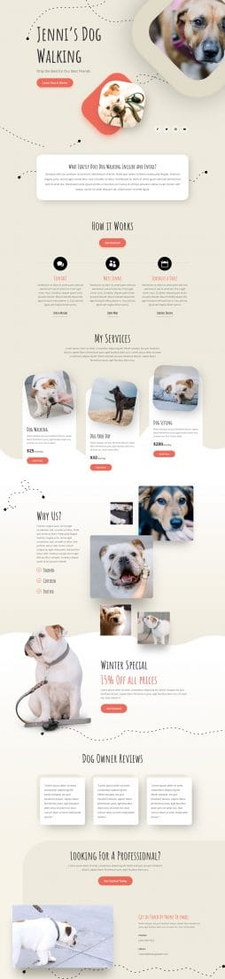 Pet Services website template
